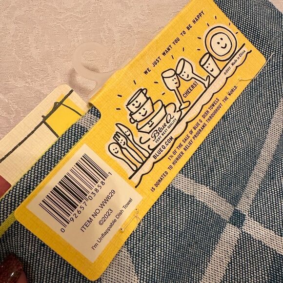 Blue Q Cotton Woven Dish Towel - You Can’t Flap Me I’m Unflappable - Picture 5 of 9